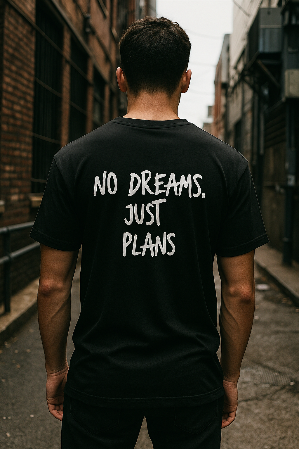 Camiseta no dreams, just plans