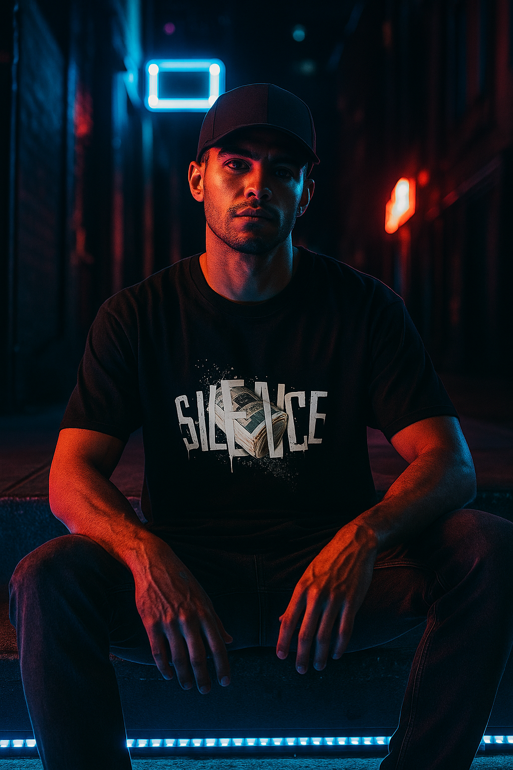 Camiseta Negra “Silence”