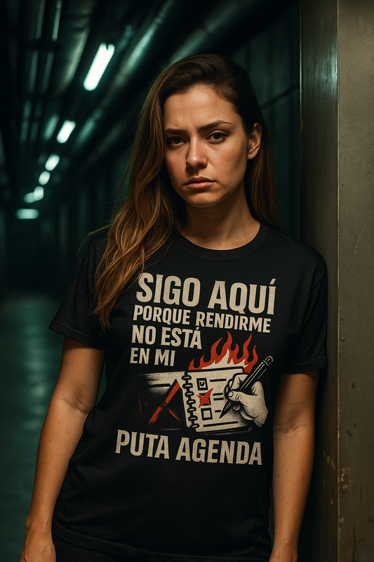 Camiseta Negra “No Está en Mi Puta Agenda”