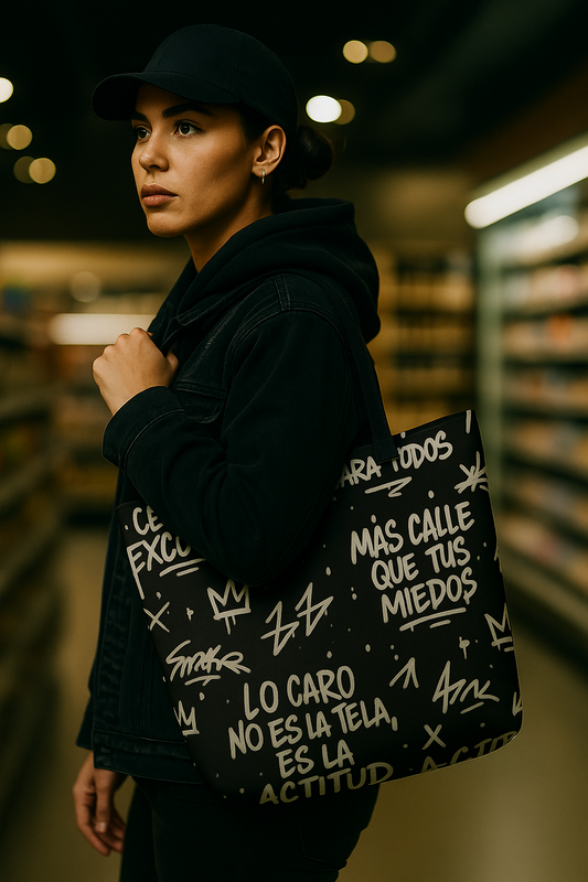 Tote Bag “All Over Graffiti – Sin Miedo a Perder”