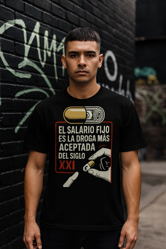 Camiseta Negra “Salario Fijo”