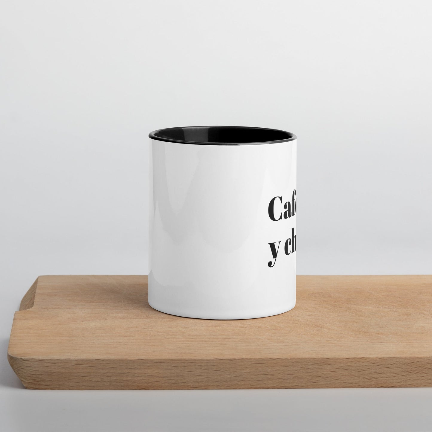 Taza "cafecito y chisme" negro - ModalyShop